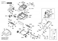 Bosch F 016 300 603 Concorde 32 Cordless Lawnmower 12 V / Eu Spare Parts